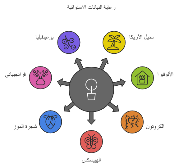تنسيق نباتات استوائية في الحدائق